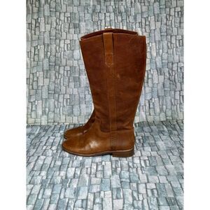Madewell Winslow Knee High Boots  English‎ Saddle Brown Women Sz 8.5 Pre-owned